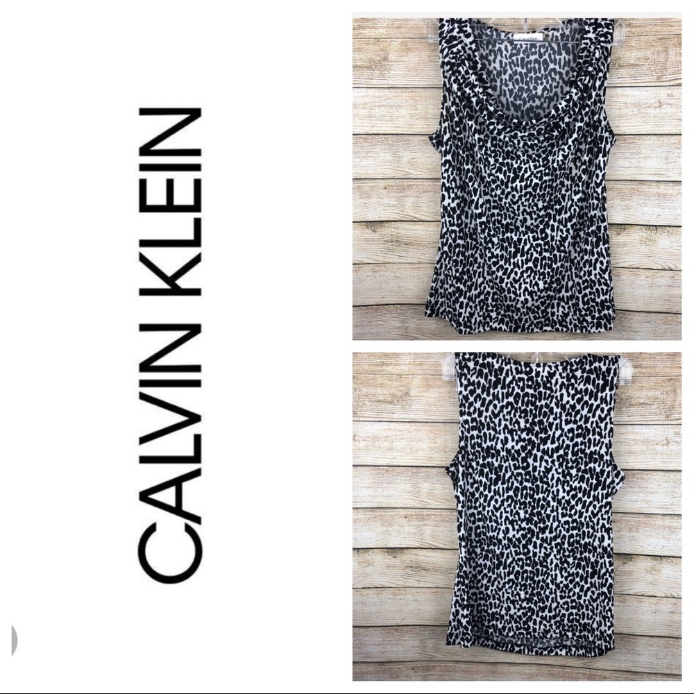 Final price//Calvin Klein Animal Print Top